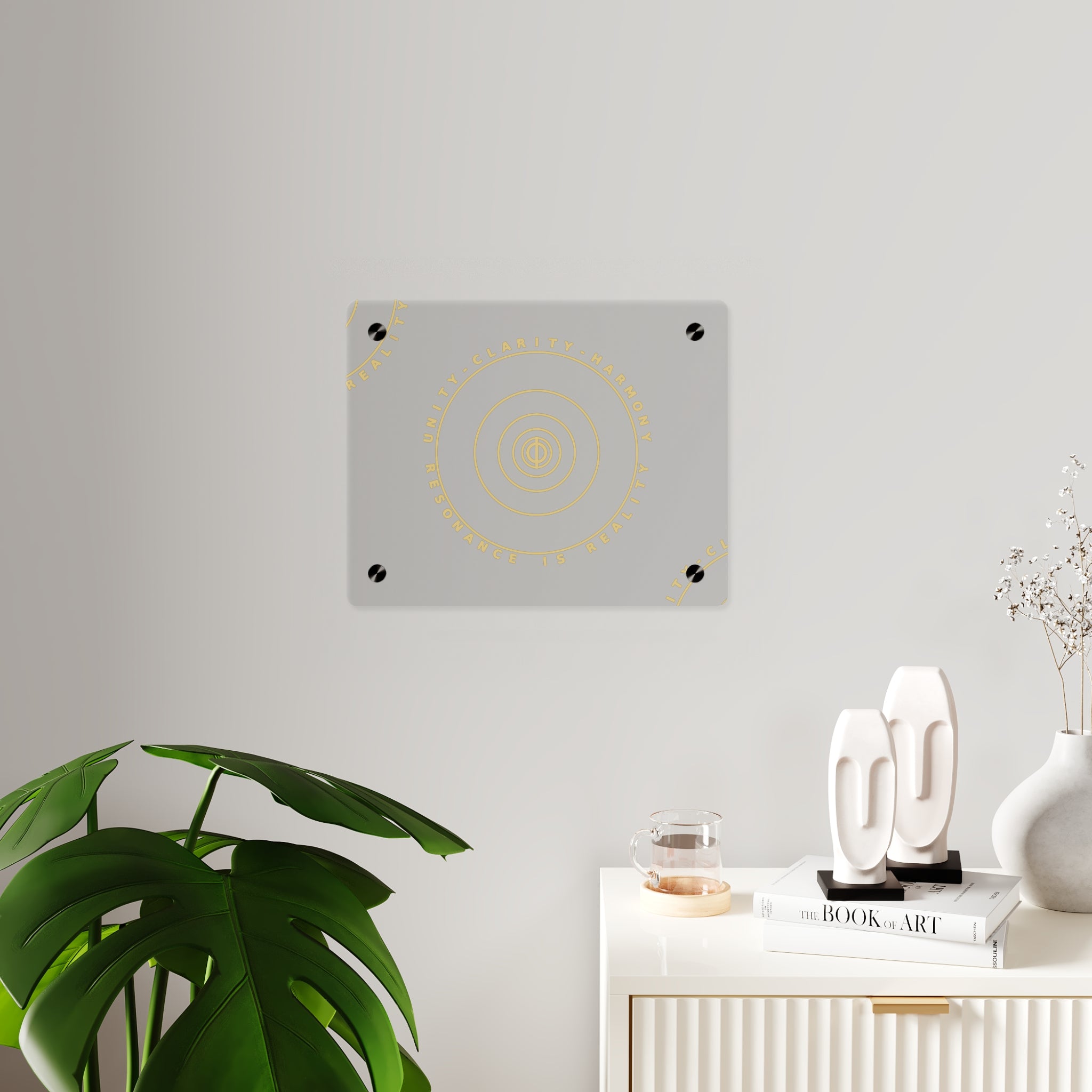 Elegant Acrylic Wall Art Panels - Unity, Clarity, Harmony Decor