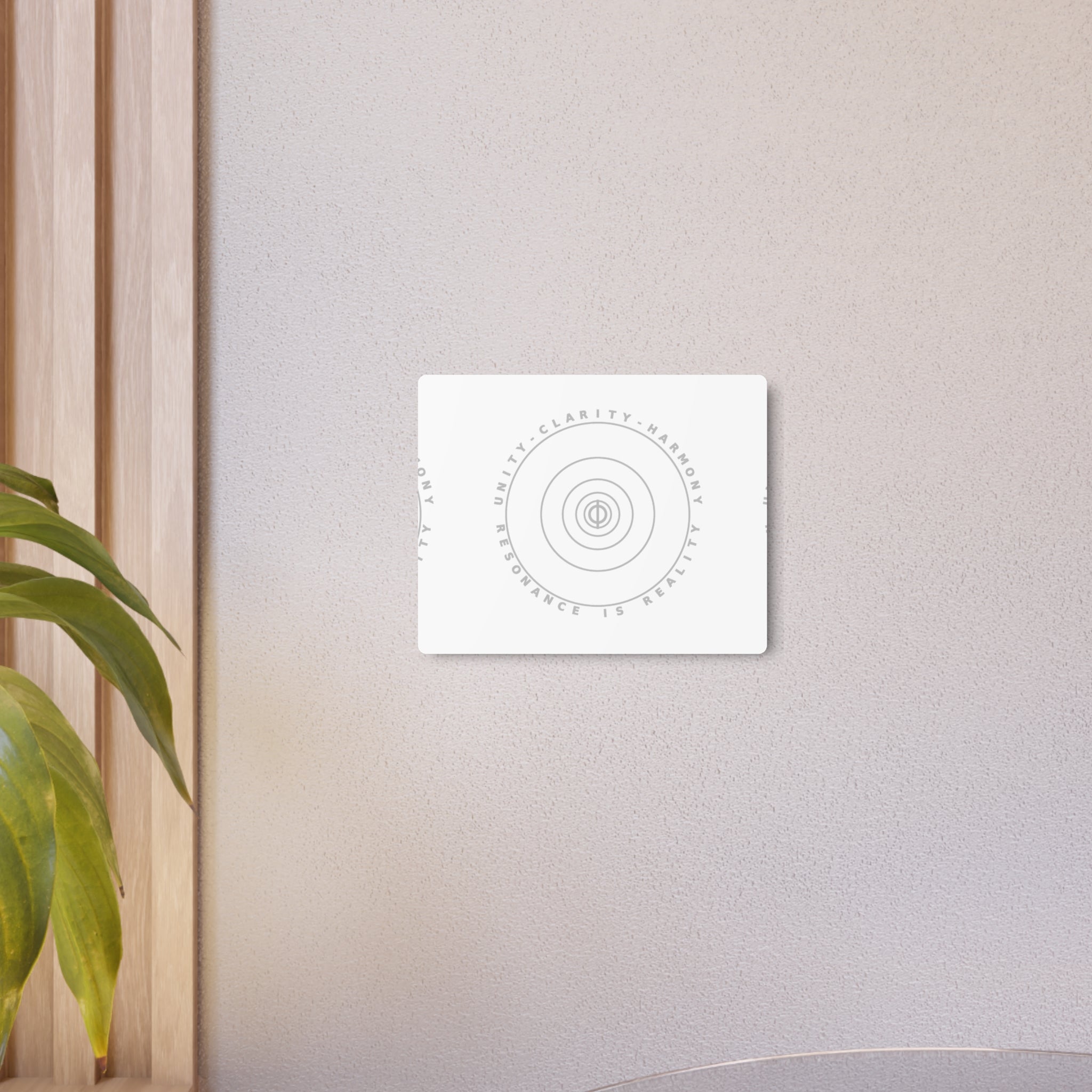 Inspirational Metal Art Sign - Unity, Clarity, Harmony Wall Decor