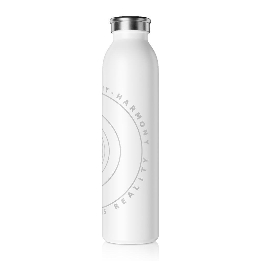 Stylish Slim Water Bottle for Clarity and Unity