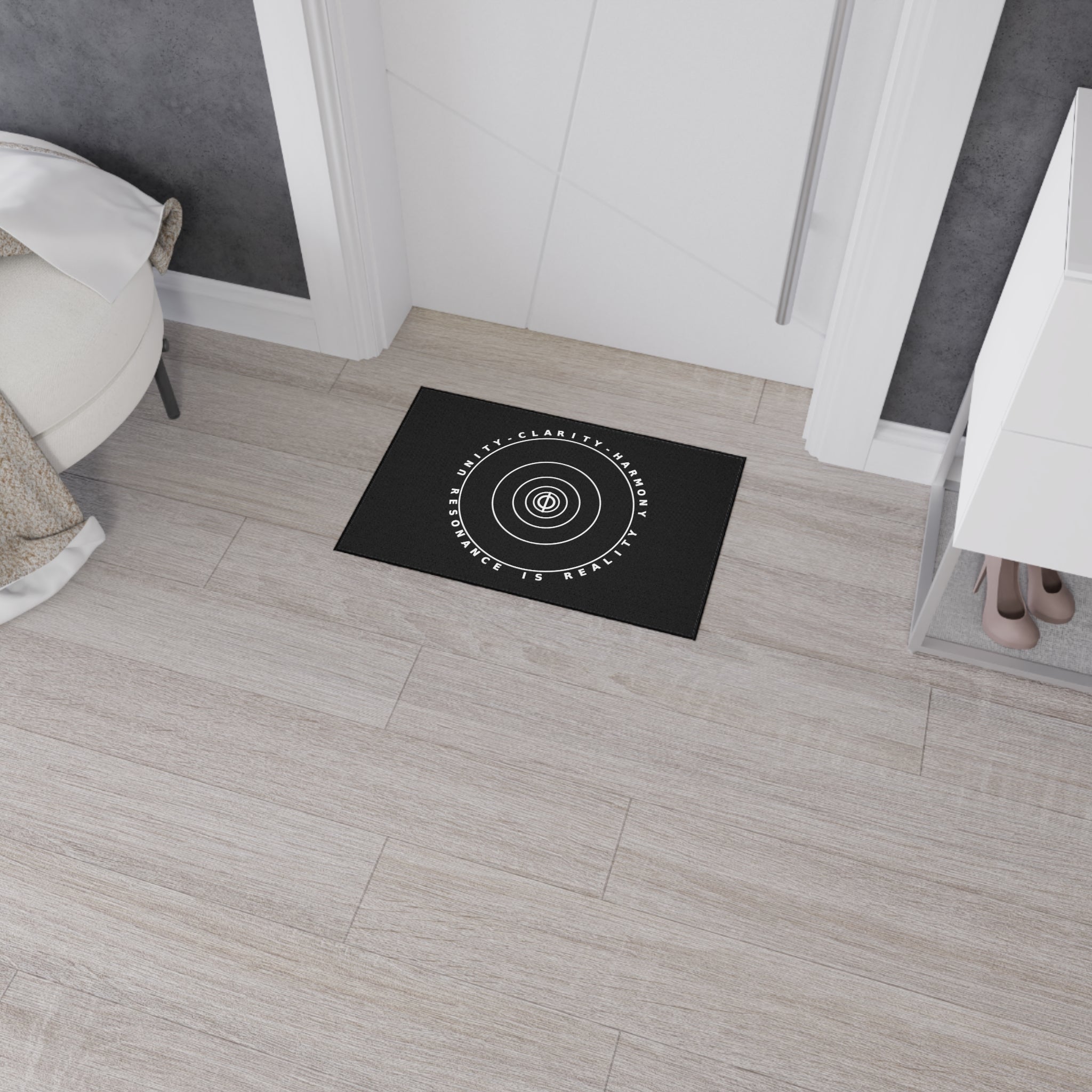 Peaceful Vibes Heavy Duty Floor Mat - Unity, Clarity, Harmony Design