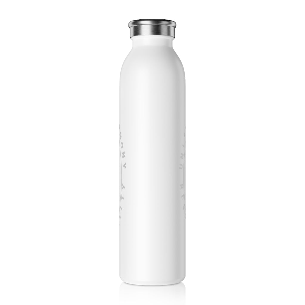 Stylish Slim Water Bottle for Clarity and Unity