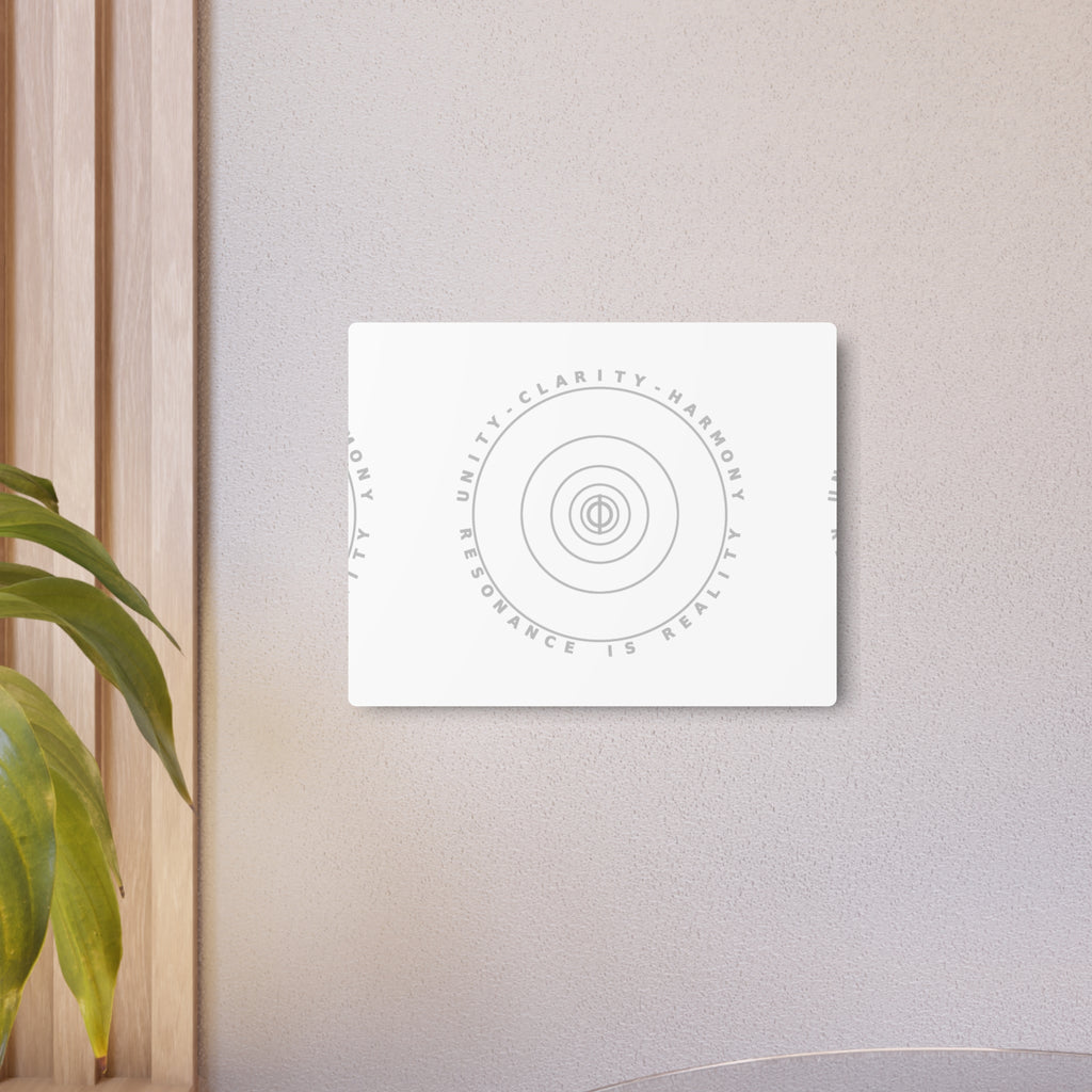 Inspirational Metal Art Sign - Unity, Clarity, Harmony Wall Decor