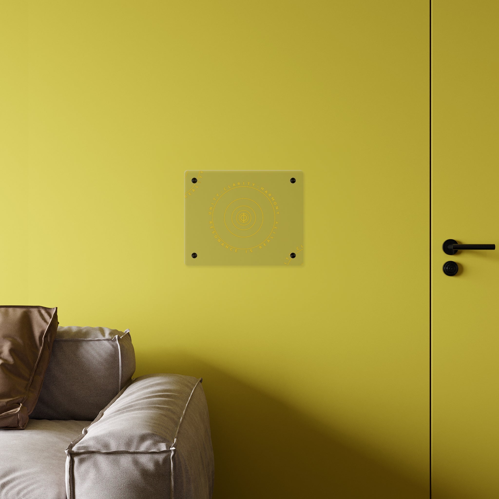 Elegant Acrylic Wall Art Panels - Unity, Clarity, Harmony Decor