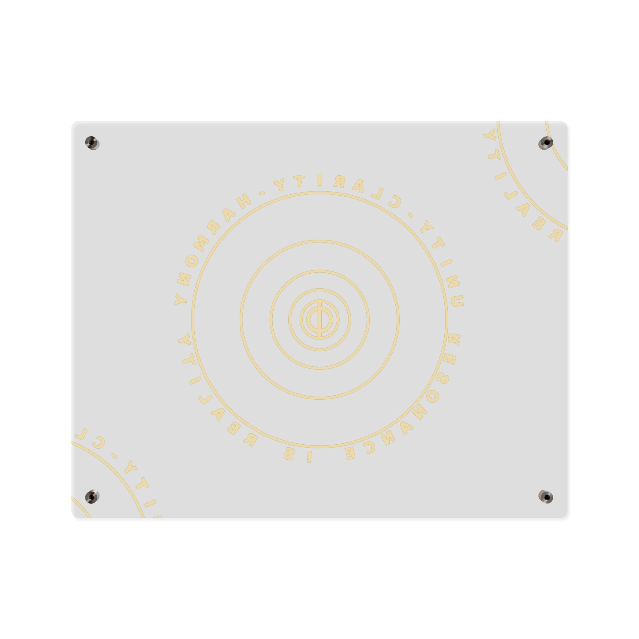 Elegant Acrylic Wall Art Panels - Unity, Clarity, Harmony Decor