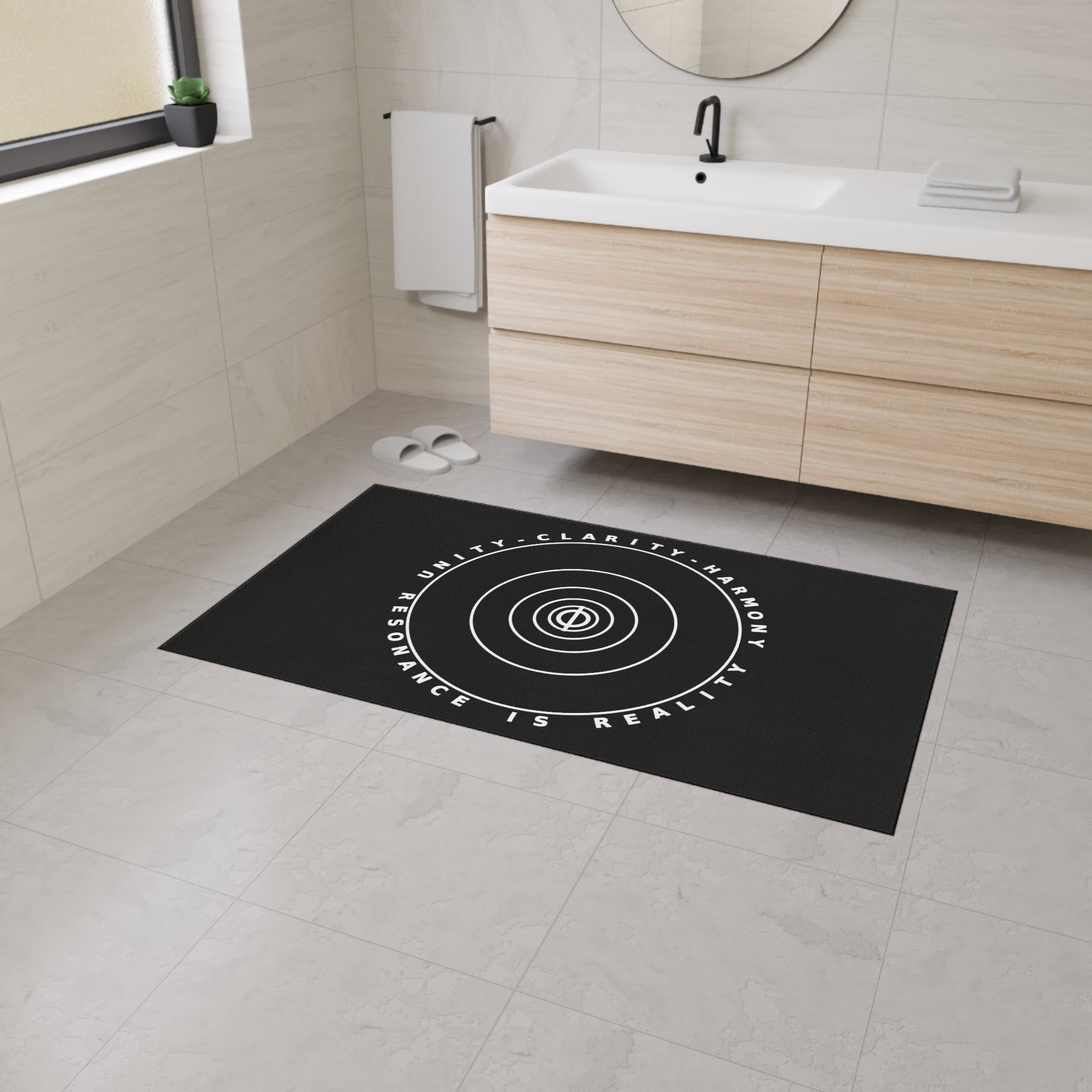 Peaceful Vibes Heavy Duty Floor Mat - Unity, Clarity, Harmony Design