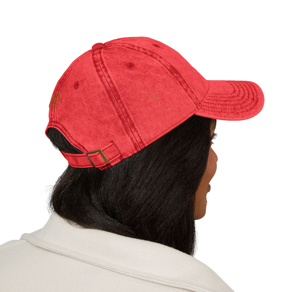 Vintage Embroidered Cap - Retro Style Hat for Casual Outings