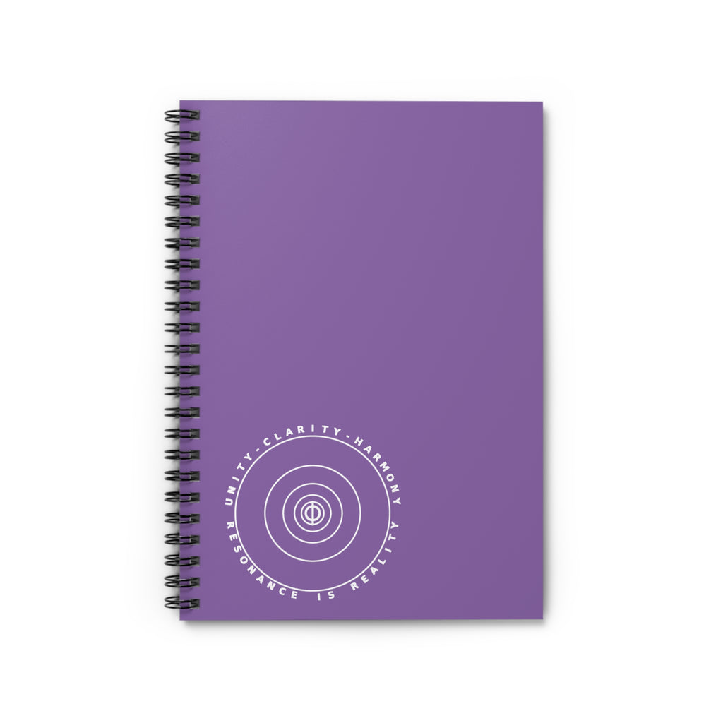 Inspirational Spiral Notebook - Unity, Clarity, Harmony