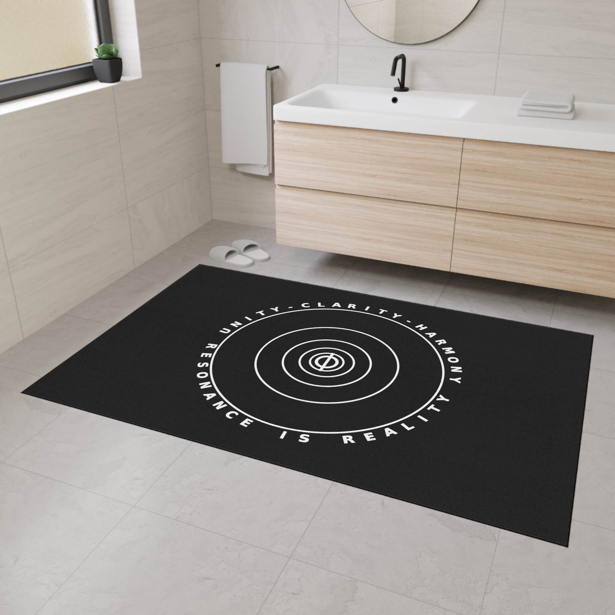 Peaceful Vibes Heavy Duty Floor Mat - Unity, Clarity, Harmony Design