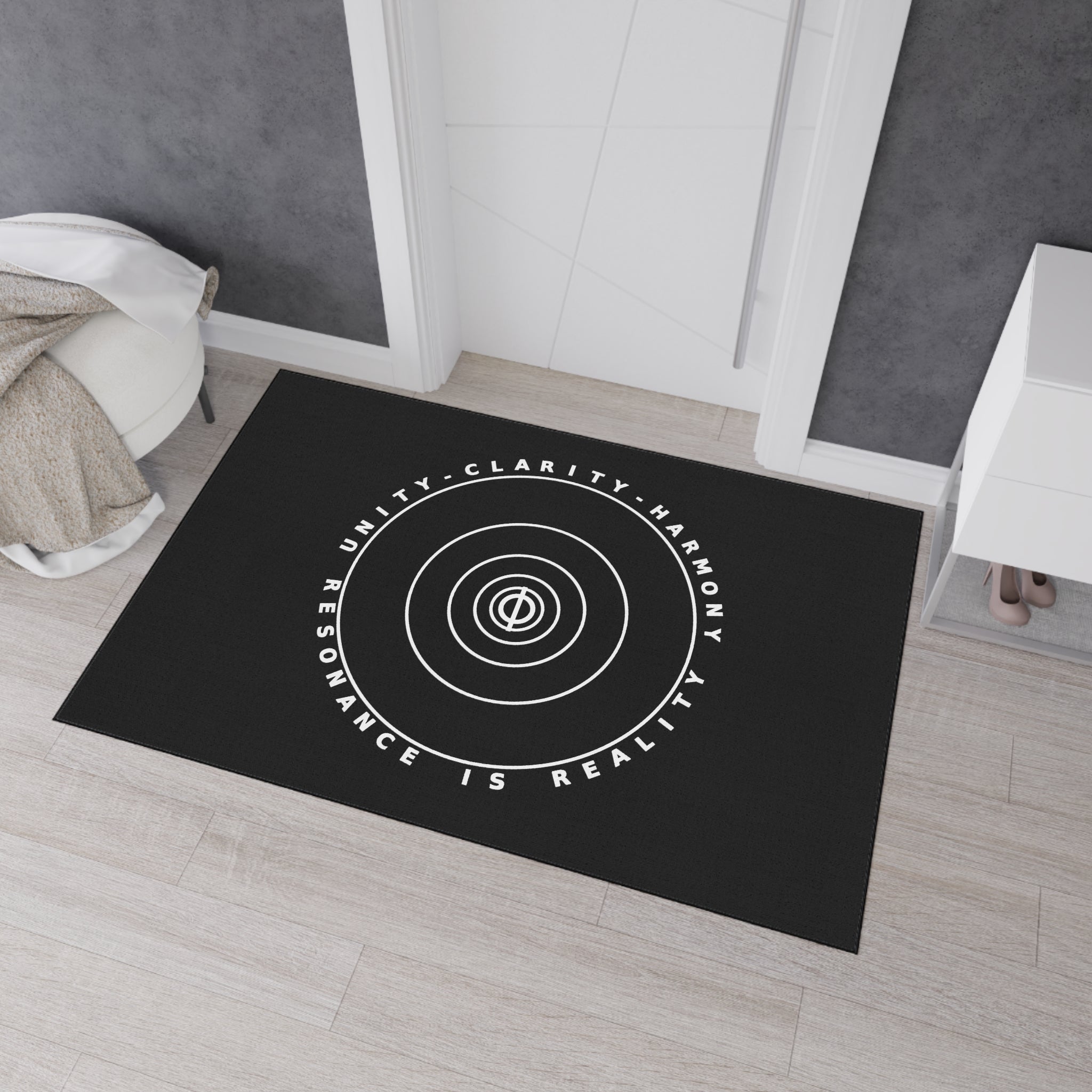 Peaceful Vibes Heavy Duty Floor Mat - Unity, Clarity, Harmony Design