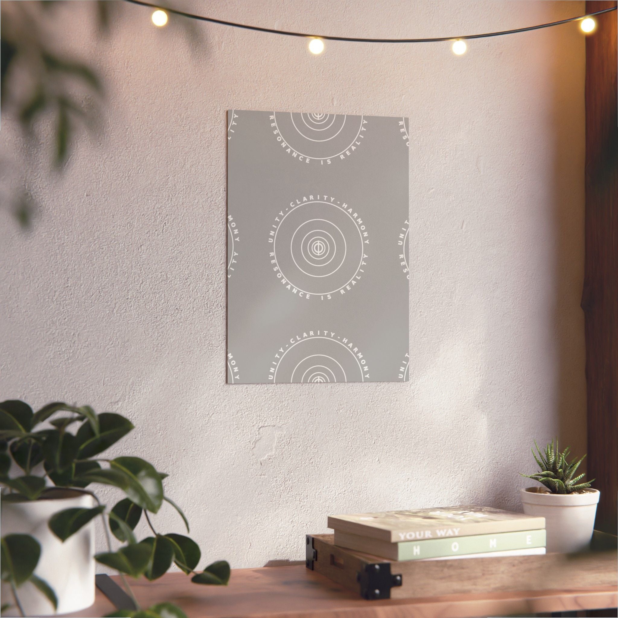 Decorative Wall Art Panel - Unity, Clarity, Harmony